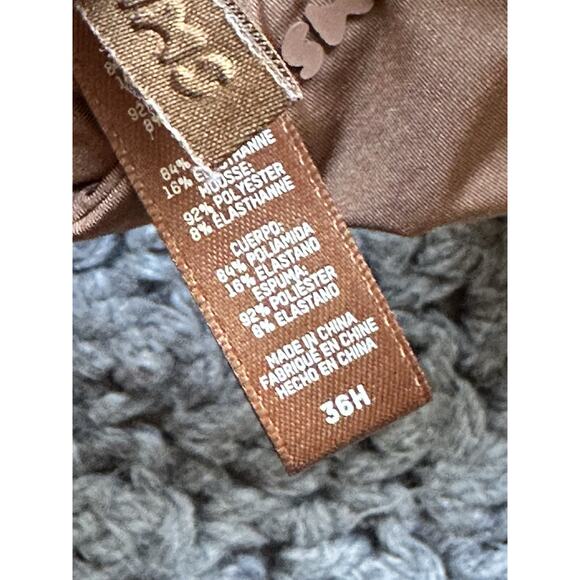 SKIMS Bra Brown Adjustable Straps No Wire Soft Cup Comfort Size 36H - Picture 5 of 5